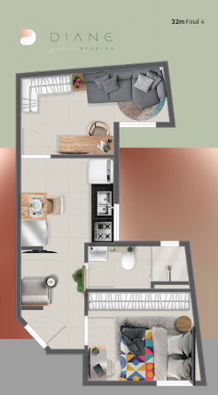 Studio à venda com 32m², 0 quartos sem vaga - 18