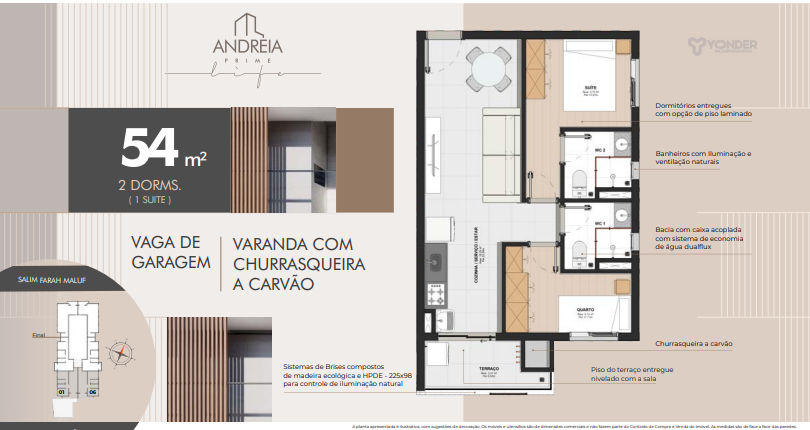 Apartamento à venda com 54m², 2 quartos com vaga - 6