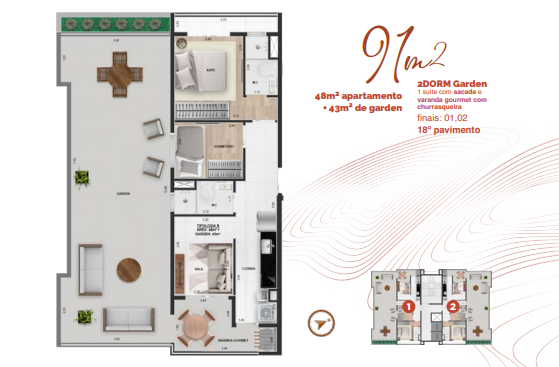 Apartamento à venda com 91m², 2 quartos com vaga - 11