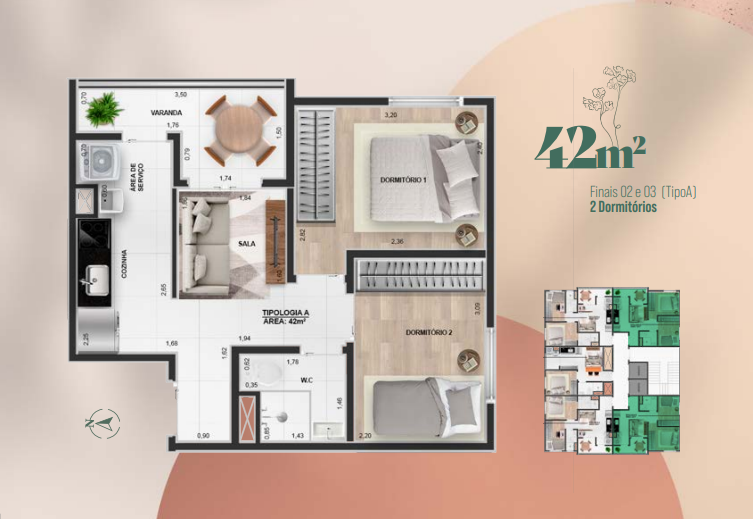 Apartamento à venda com 42m², 2 quartos com vaga - 6