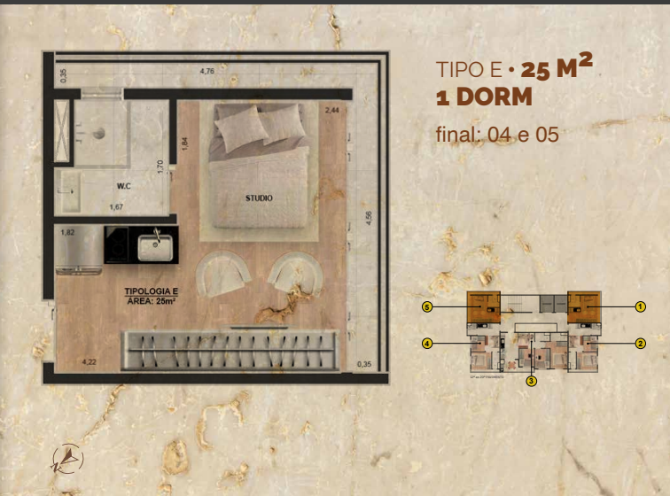 Studio à venda com 25m², 0 quartos sem vaga - 10