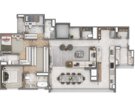 Apartamento à venda com 147m², 3 quartos sem vaga - 18