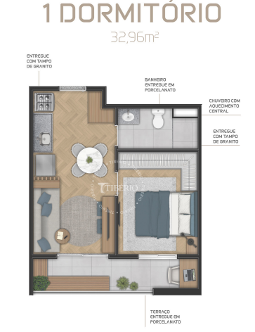 Apartamento à venda com 32m², 1 quarto sem vaga - 11