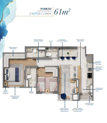 Apartamento à venda com 61m², 2 quartos com vaga - 27