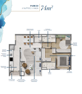Apartamento à venda com 74m², 2 quartos com vaga - 27