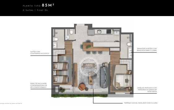 Apartamento à venda com 85m², 2 quartos com vaga - 3