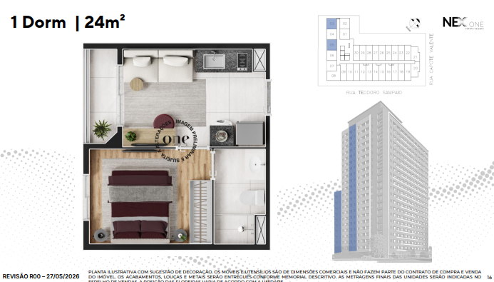 Apartamento à venda com 24m², 1 quarto sem vaga - 5