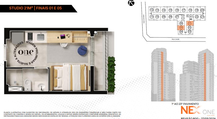 Studio à venda com 21m², 0 quartos sem vaga - 5