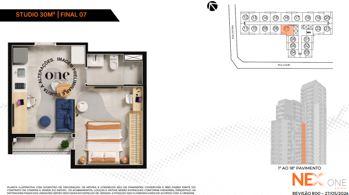 Studio à venda com 30m², 0 quartos sem vaga - 5
