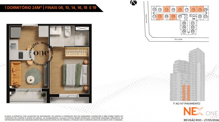 Apartamento à venda com 24m², 1 quarto sem vaga - 5