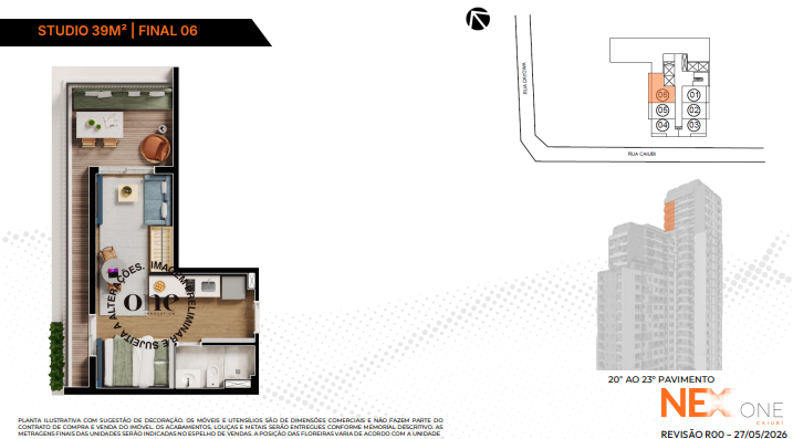 Studio à venda com 39m², 0 quartos sem vaga - 5