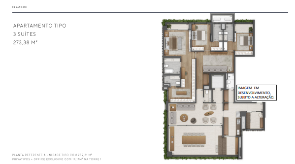 Apartamento à venda com 273m², 3 quartos com vaga - 11