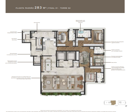 Apartamento à venda com 283m², 4 quartos com vaga - 23