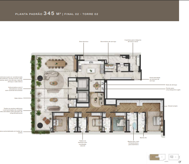 Apartamento à venda com 345m², 4 quartos com vaga - 23