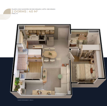 Apartamento à venda com 40m², 2 quartos sem vaga - 12
