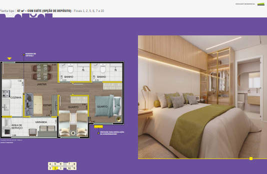 Apartamento à venda com 47m², 2 quartos com vaga - 16