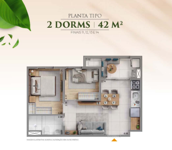 Apartamento à venda com 42m², 2 quartos sem vaga - 20