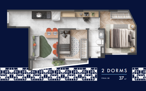 Apartamento à venda com 37m², 2 quartos sem vaga - 11