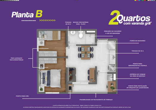Apartamento à venda com 32m², 2 quartos sem vaga - 20
