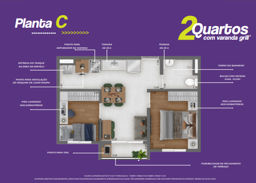 Apartamento à venda com 34m², 2 quartos sem vaga - 20
