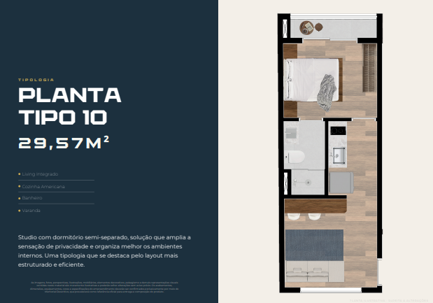 Apartamento à venda com 29m², 1 quarto sem vaga - 10