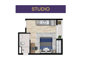 Studio à venda com 18m², 0 quartos sem vaga - 16