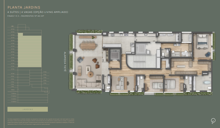 Apartamento à venda com 288m², 4 quartos com vaga - 26