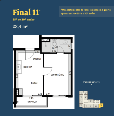 Apartamento à venda com 28m², 1 quarto com vaga - 10