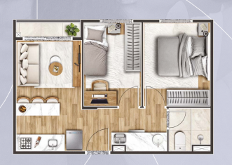 Apartamento à venda com 36m², 2 quartos com vaga - 15