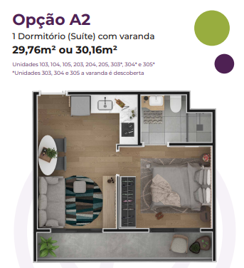 Apartamento à venda com 29m², 1 quarto sem vaga - 18
