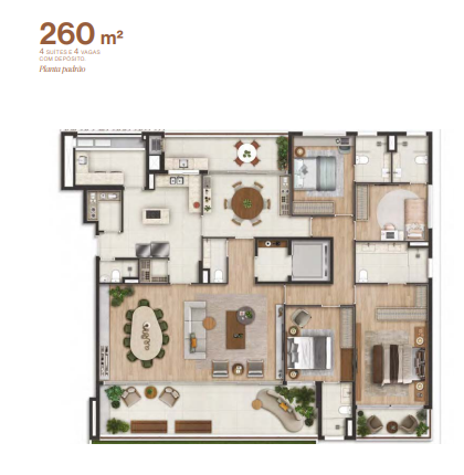Apartamento à venda com 260m², 4 quartos com vaga - 11