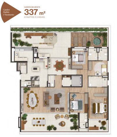 Apartamento à venda com 337m², 4 quartos com vaga - 11