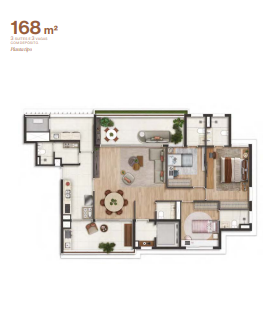 Apartamento à venda com 168m², 3 quartos com vaga - 11