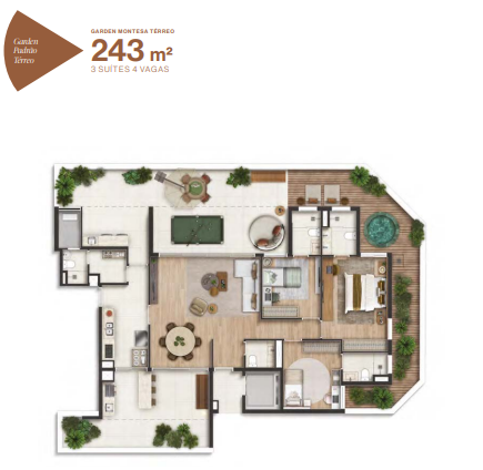 Apartamento à venda com 243m², 3 quartos com vaga - 11