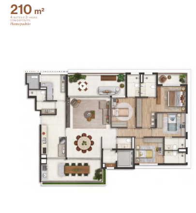 Apartamento à venda com 210m², 4 quartos com vaga - 11