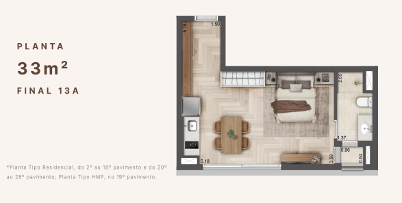 Studio à venda com 33m², 0 quartos sem vaga - 7