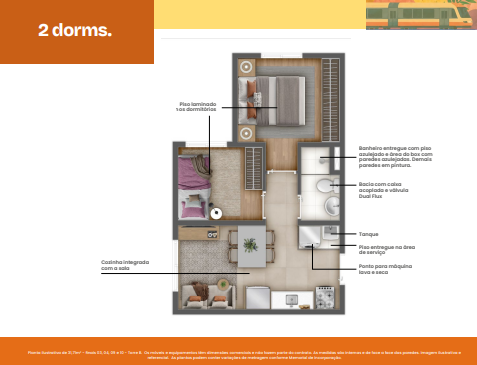 Apartamento à venda com 31m², 2 quartos sem vaga - 20
