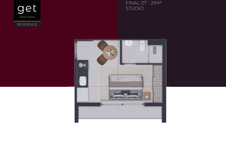 Studio à venda com 21m², 0 quartos sem vaga - 18