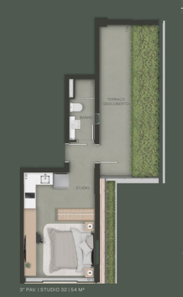 Studio à venda com 54m², 0 quartos sem vaga - 10