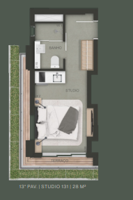 Studio à venda com 28m², 0 quartos sem vaga - 10