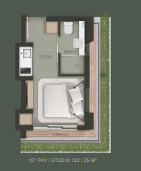 Studio à venda com 25m², 0 quartos sem vaga - 10