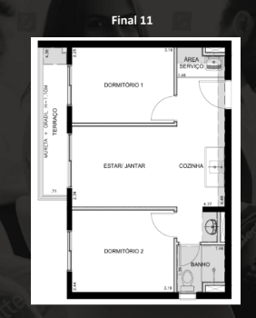Apartamento à venda com 35m², 2 quartos sem vaga - 3