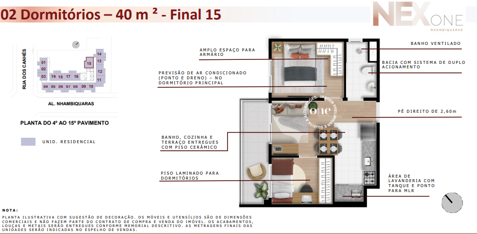 Apartamento à venda com 40m², 2 quartos sem vaga - 19