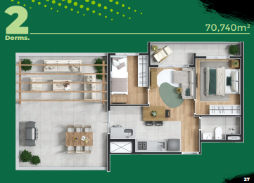 Apartamento à venda com 70m², 2 quartos sem vaga - 14