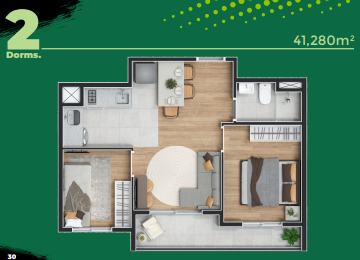 Apartamento à venda com 41m², 2 quartos sem vaga - 14
