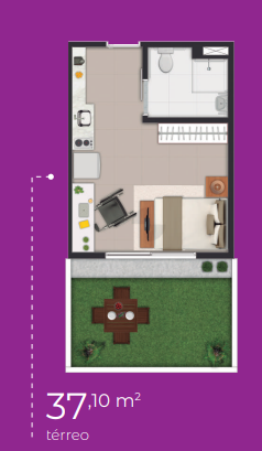 Apartamento à venda com 37m², 0 quartos sem vaga - 10