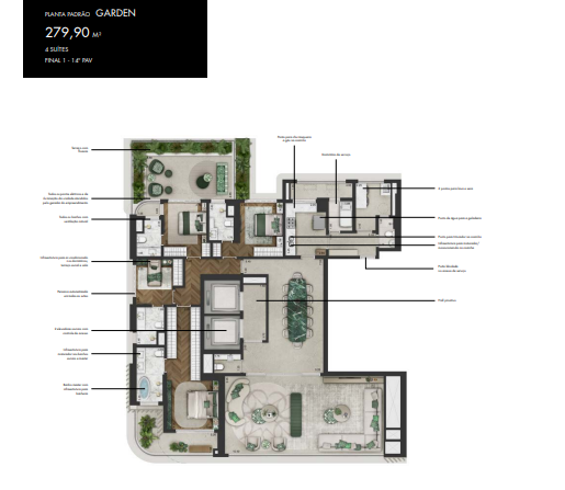 Apartamento à venda com 279m², 4 quartos com vaga - 17