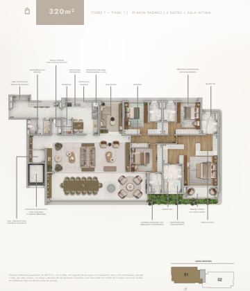 Apartamento à venda com 500m², 4 quartos com vaga - 19