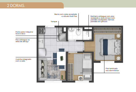 Apartamento à venda com 32m², 2 quartos sem vaga - 21