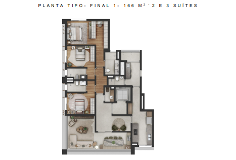 Apartamento à venda com 166m², 3 quartos com vaga - 34